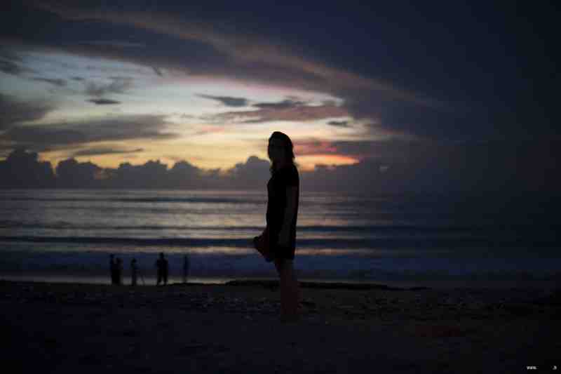 woman, silhouette, girl, bali